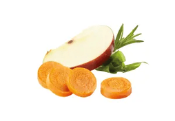 CON CAROTA, MELA, ROSMARINO E ALGHE MARINE