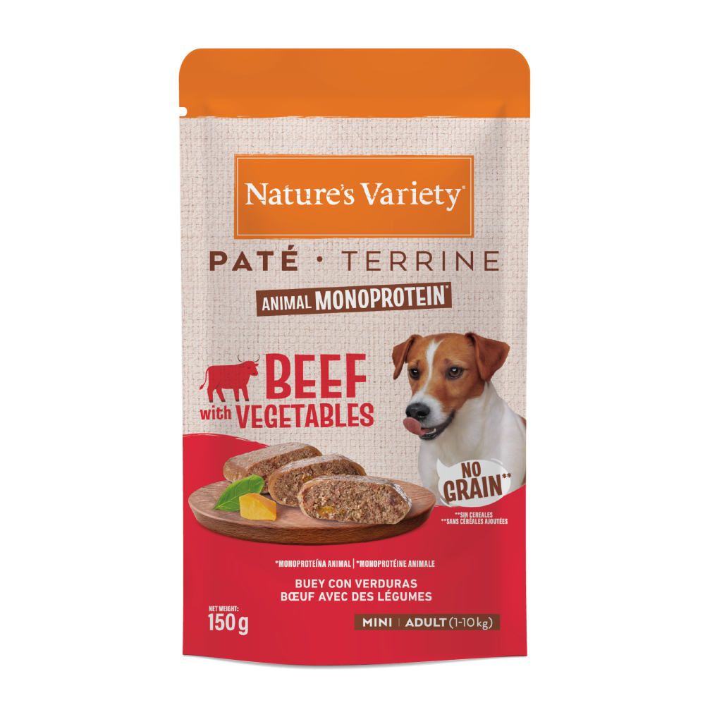 PAT&Eacute; ANIMAL MONOPROTEIN ADULT MINI BEEF