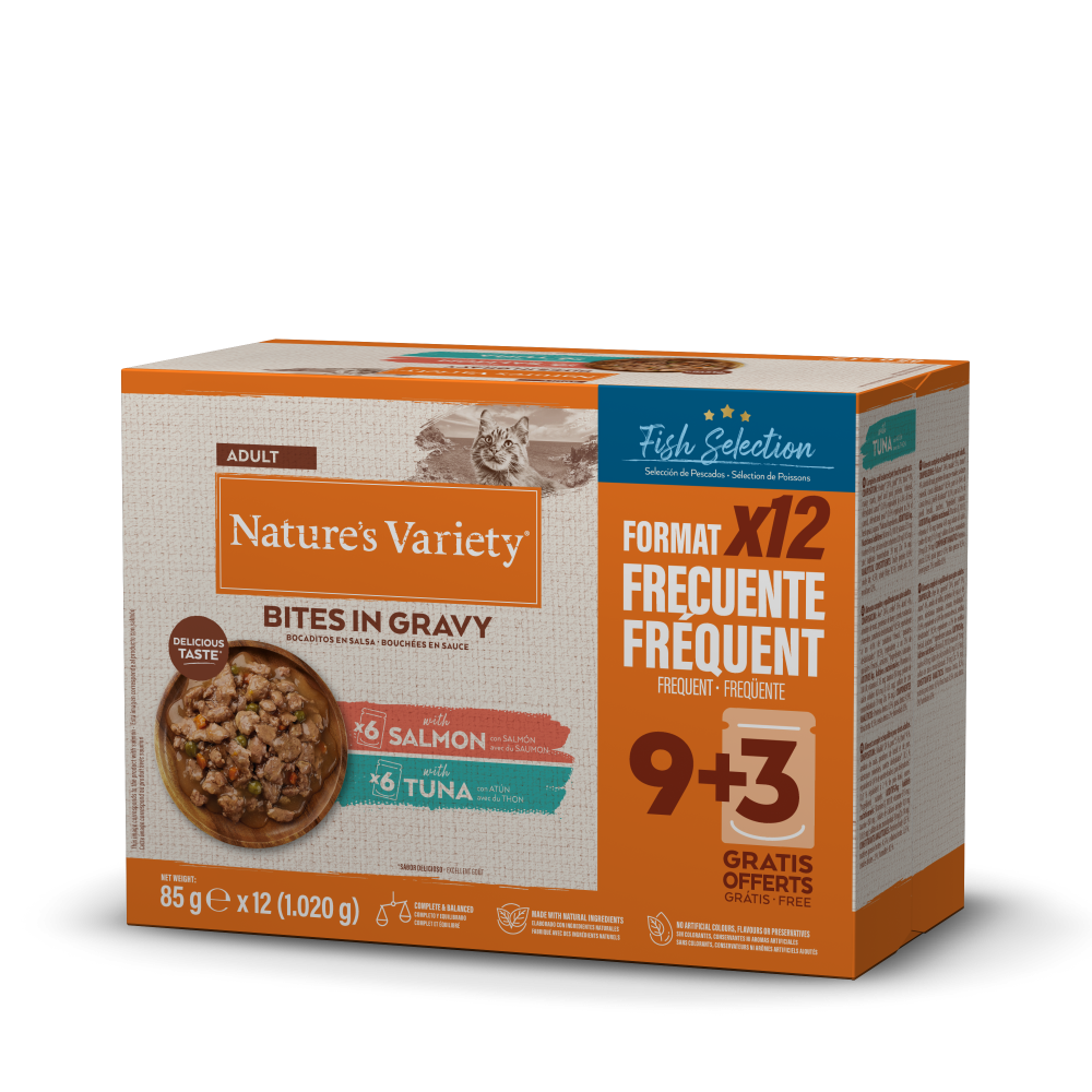 NVC BITES IN GRAVY MULTIPACK FISH