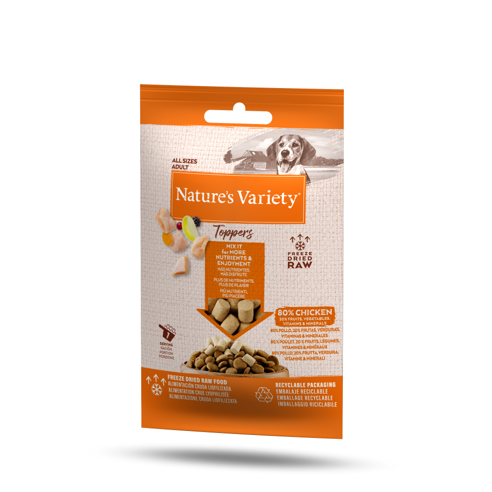 Toppers de Pollo Liofilizados para Perros