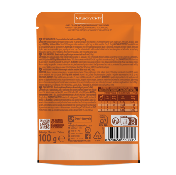 BOUCH&Eacute;ES EN SAUCE AVEC DU SAUMON ET DES HERBES