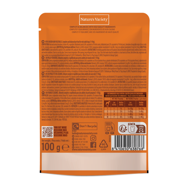 BOUCH&Eacute;ES EN SAUCE AVEC DU POULET ET DES L&Eacute;GUMES