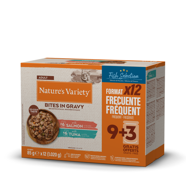 NVC BITES IN GRAVY MULTIPACK FISH