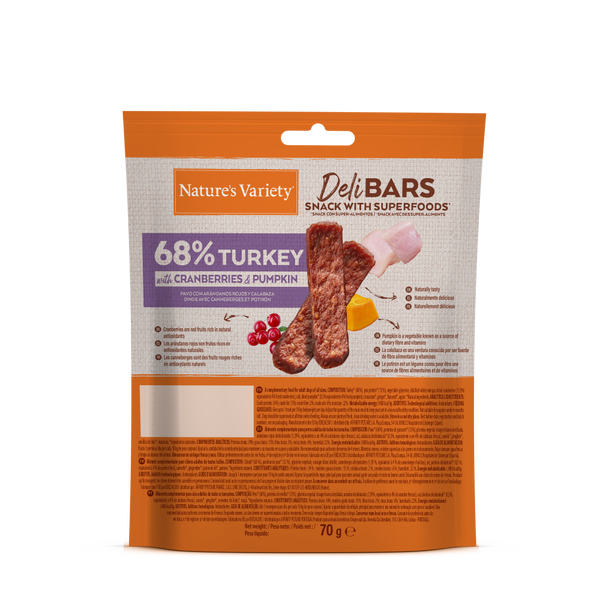 DeliBars Superfood Snacks Pavo