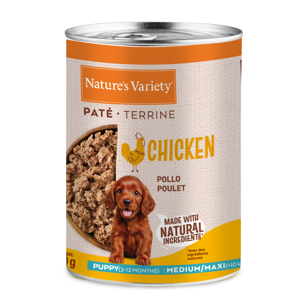 PAT&Eacute; PUPPY MED/MAXI CHICKEN