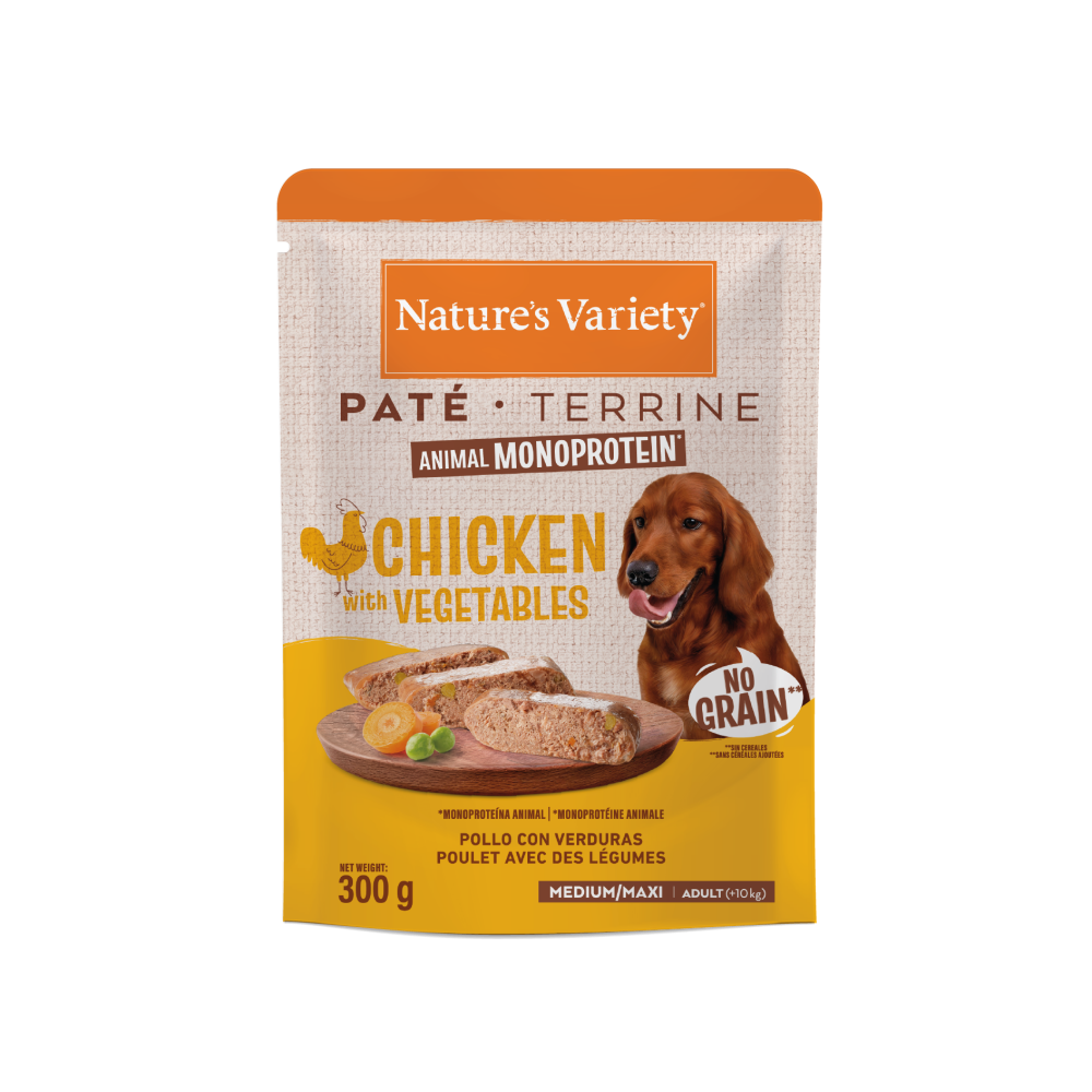 PAT&Eacute; MONOPROTE&Iacute;NA ANIMAL ADULTO MED/MAXI FRANGO