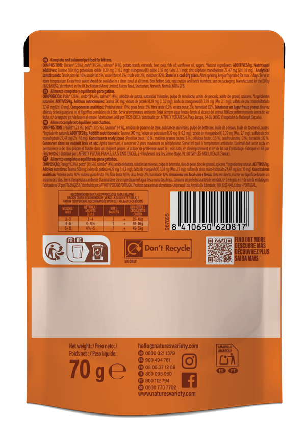 BITES IN GRAVY KITTEN WITH SALMON