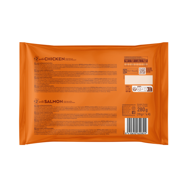 Bites in gravy Kitten with Chicken and Salmon