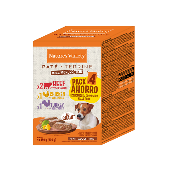 PAT&Eacute; MONOPROTE&Iacute;NA ANIMAL ADULTO MINI MULTIPACK