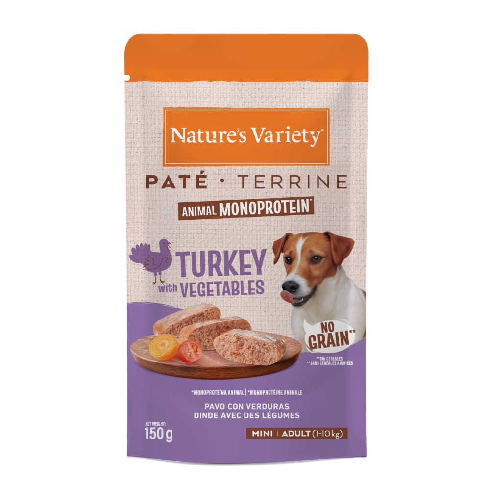 PAT&Eacute; ANIMAL MONOPROTEIN ADULT MINI TURKEY