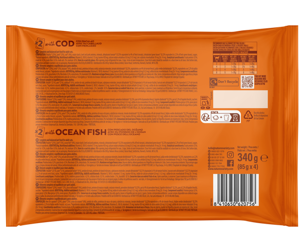 NVC Bites in gravy with Cod & Oceanfish