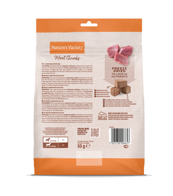 NVD FREEZE DRIED CHUNKS BEEF