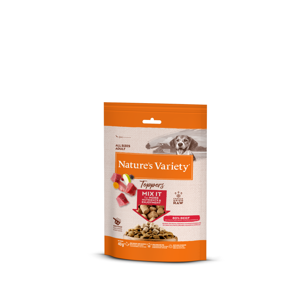  Toppers de Buey Liofilizados para Perros