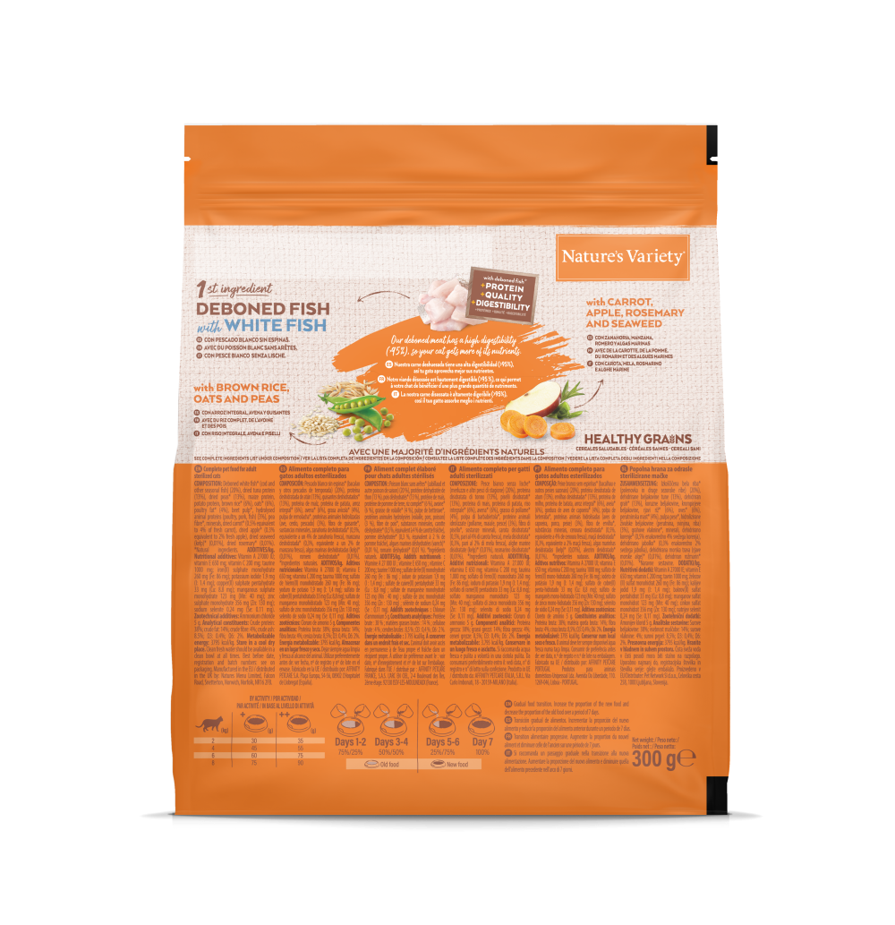 HEALTHY GRAINS STERILIZED WHITE FISH