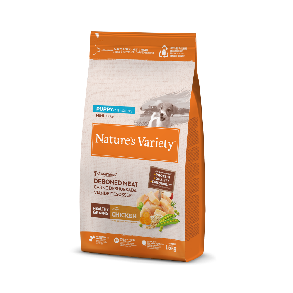 HEALTHY GRAIN PUPPY MINI POULET &Eacute;LEV&Eacute; EN PLEIN AIR