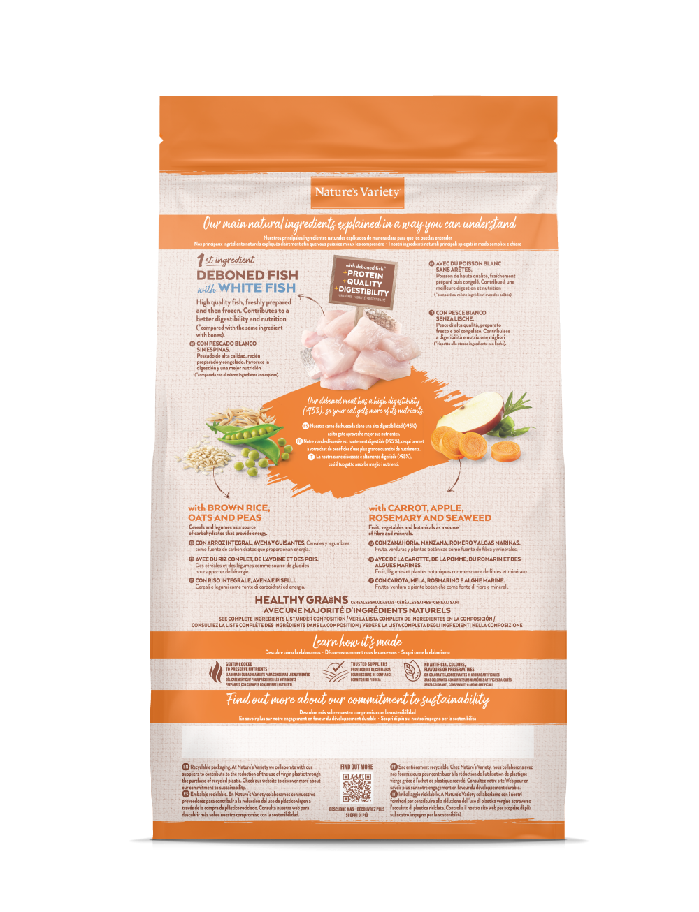 HEALTHY GRAIN STERILIZED POISSON BLANC