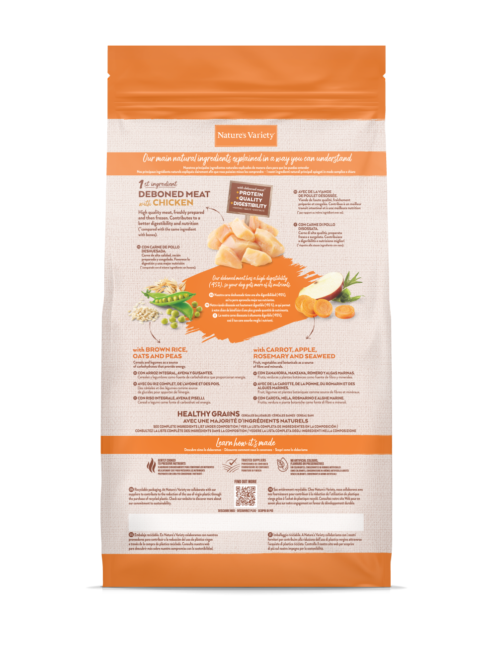 HEALTHY GRAIN ADULT MED/MAXI POLLO