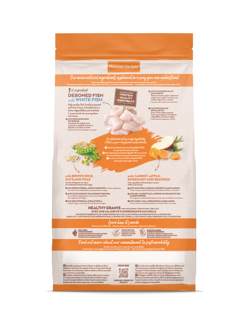 HEALTHY GRAIN KITTEN POISSON BLANC