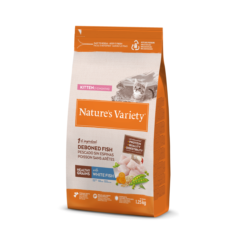 HEALTHY GRAIN KITTEN POISSON BLANC