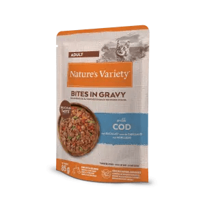 NVC BITES IN GRAVY WITH COD