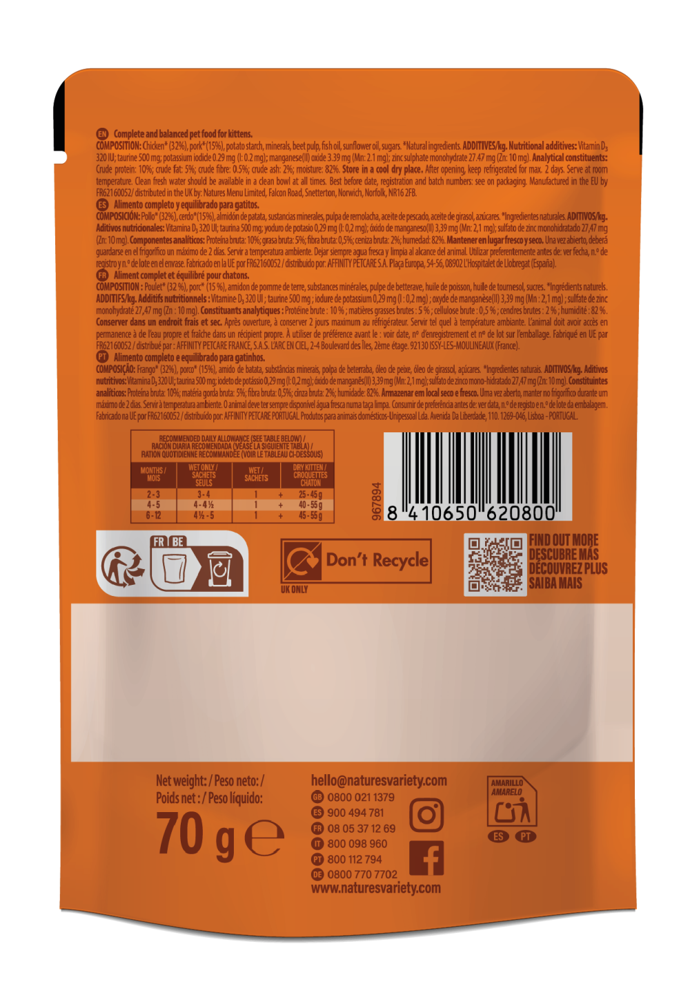 Peda&ccedil;os envolvidos em molho com frango gatinho